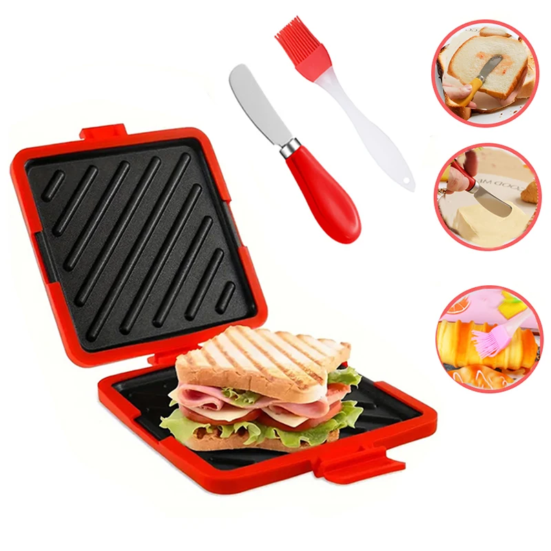 Kitchen Baking Brush - 3'lü Paket Gıda Sınıfı Sandviç Tost