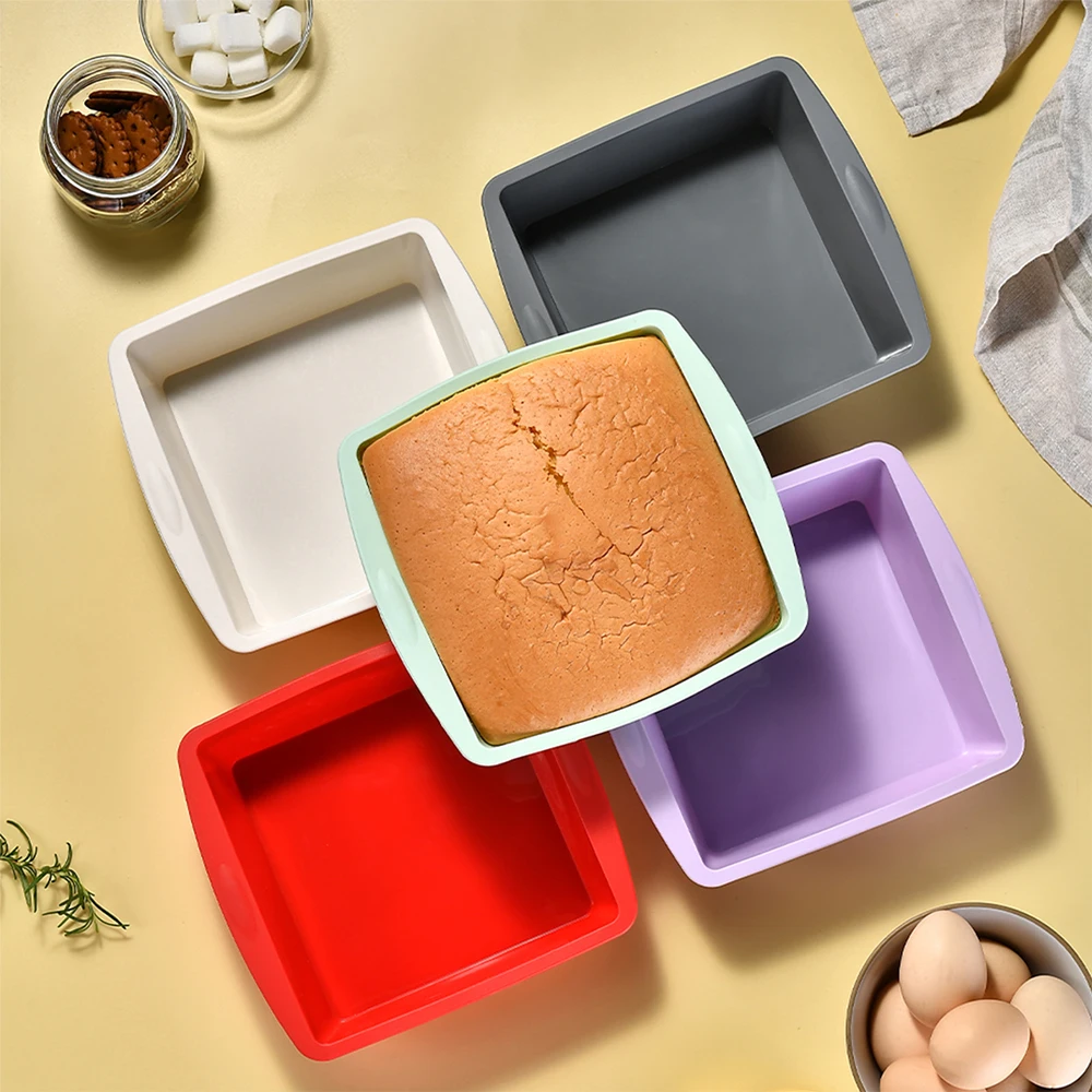 Kitchen Baking Store - 1/4 adet silikon kare kek kalıbı