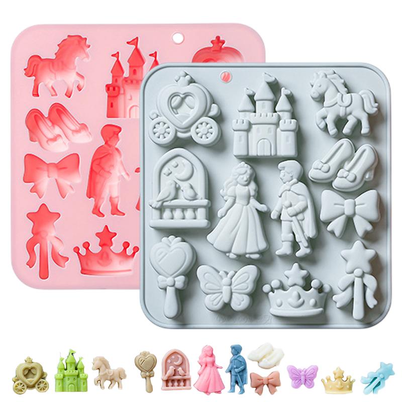 Silicone Cake Mold - 🌸 12 Bölmeli Prens, Prenses Silikon