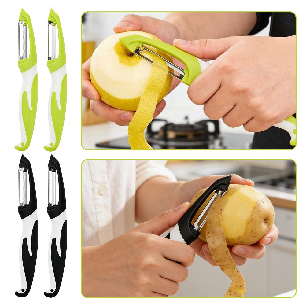 Kitchen Jobs - Sebze Dilimleyici Paslanmaz Çelik Soyucu Bıçak
