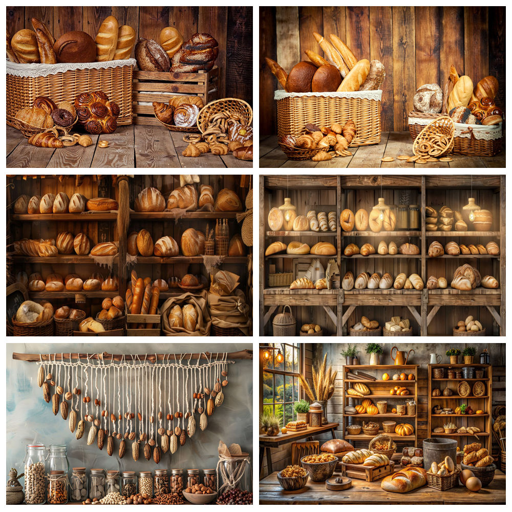 Kitchen Baking Background - Fotoğrafçılık için Pişirme Ekmek Zemin Fırın