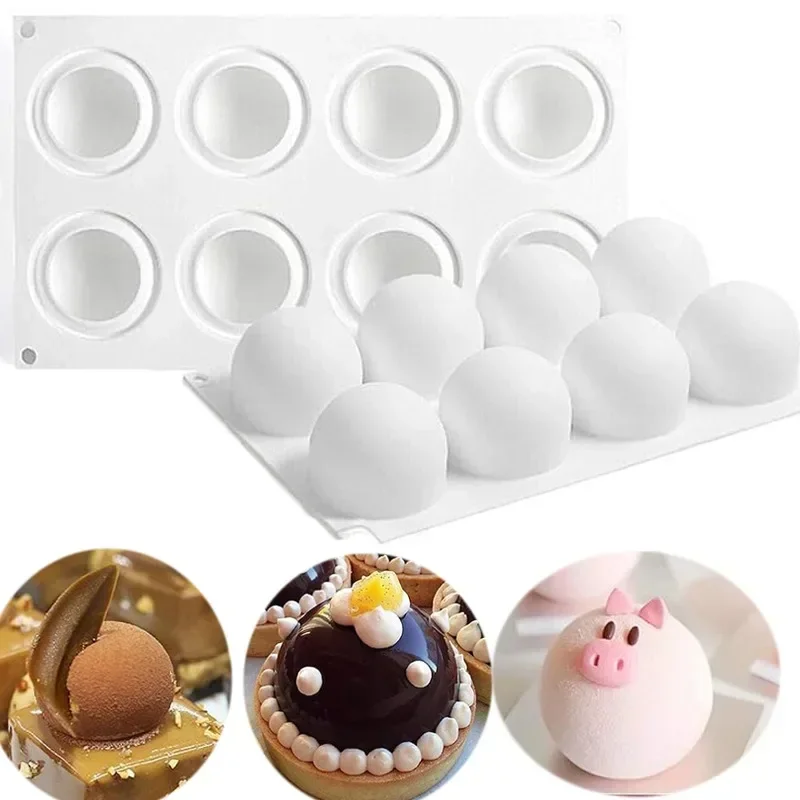 Kitchen Baking Store - 3D Küre silikon kalıp Mousse Kek