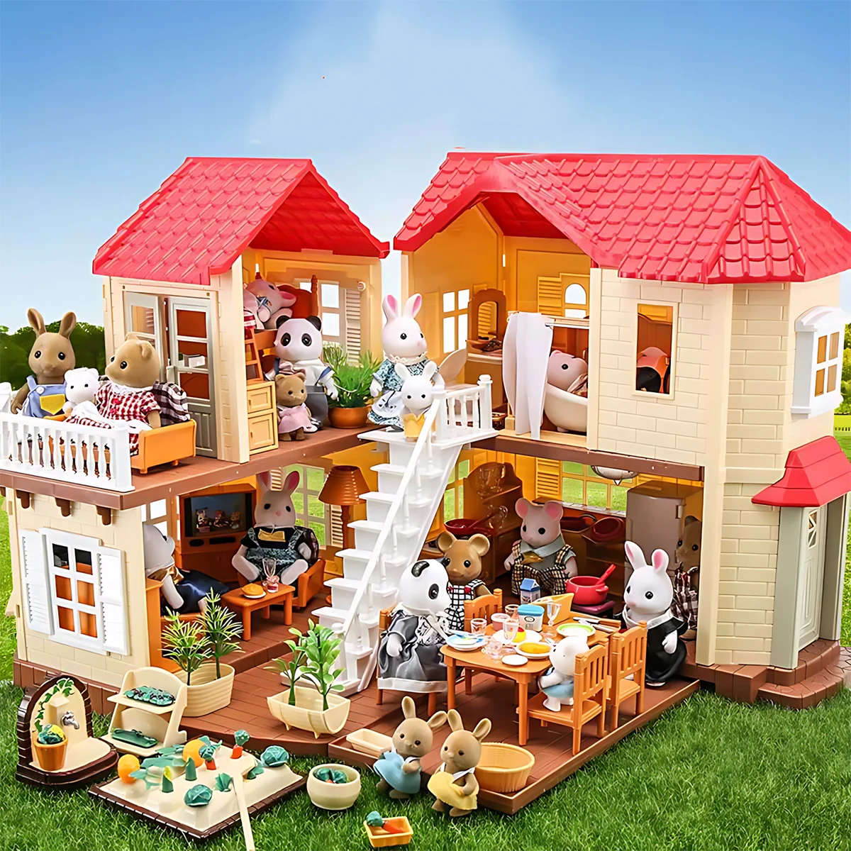 Kitchen Q - Minyatür Mobilya 1:12 Dollhouse Mutfak Oturma