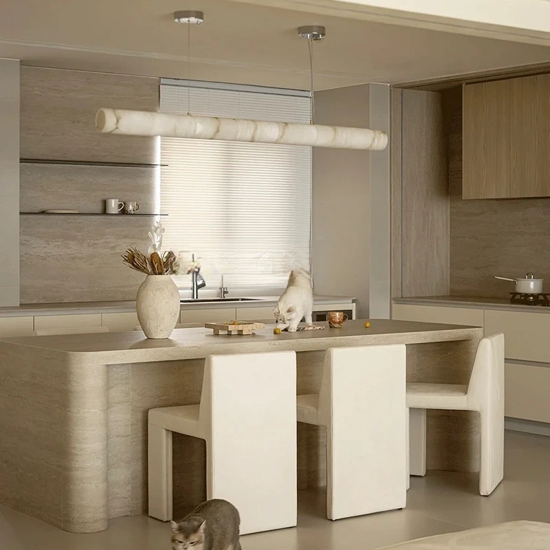 Minimalist Lüks Mermer Sarkıt  - Kitchen Island Baking Table incelemesi ve fiyatı