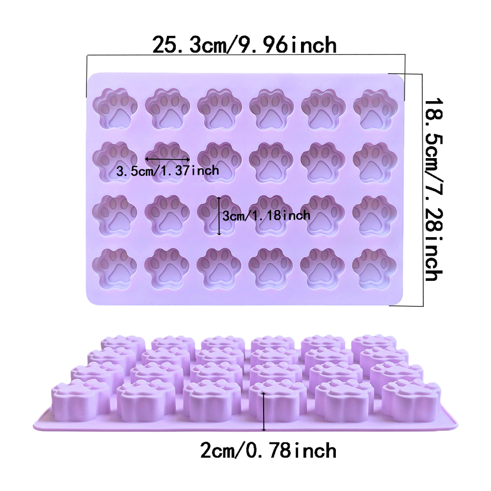 1 adet 24 delik kedi pençe şek - Silicone Cake Mold incelemesi ve fiyatı