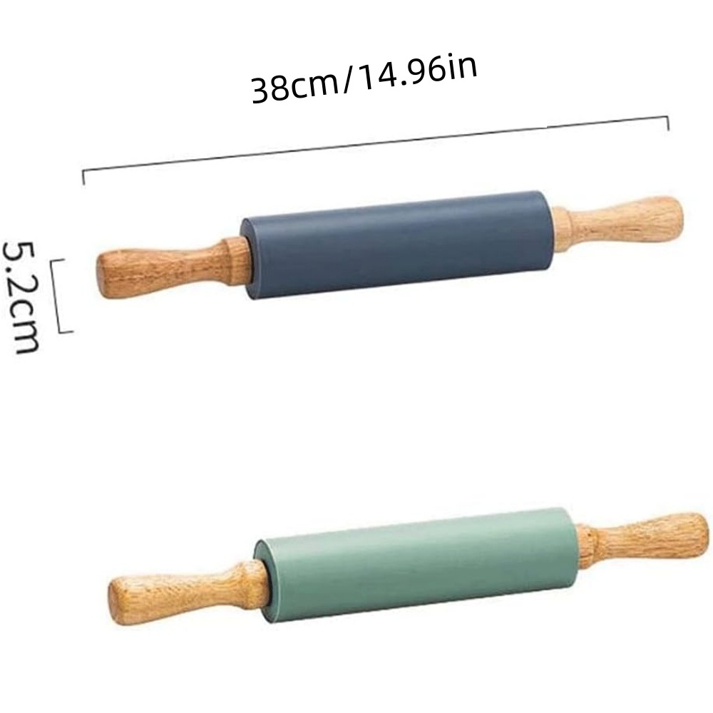 Yapışmaz Silikon Oklava Ahşap  - Kitchen Roller Baking incelemesi ve fiyatı