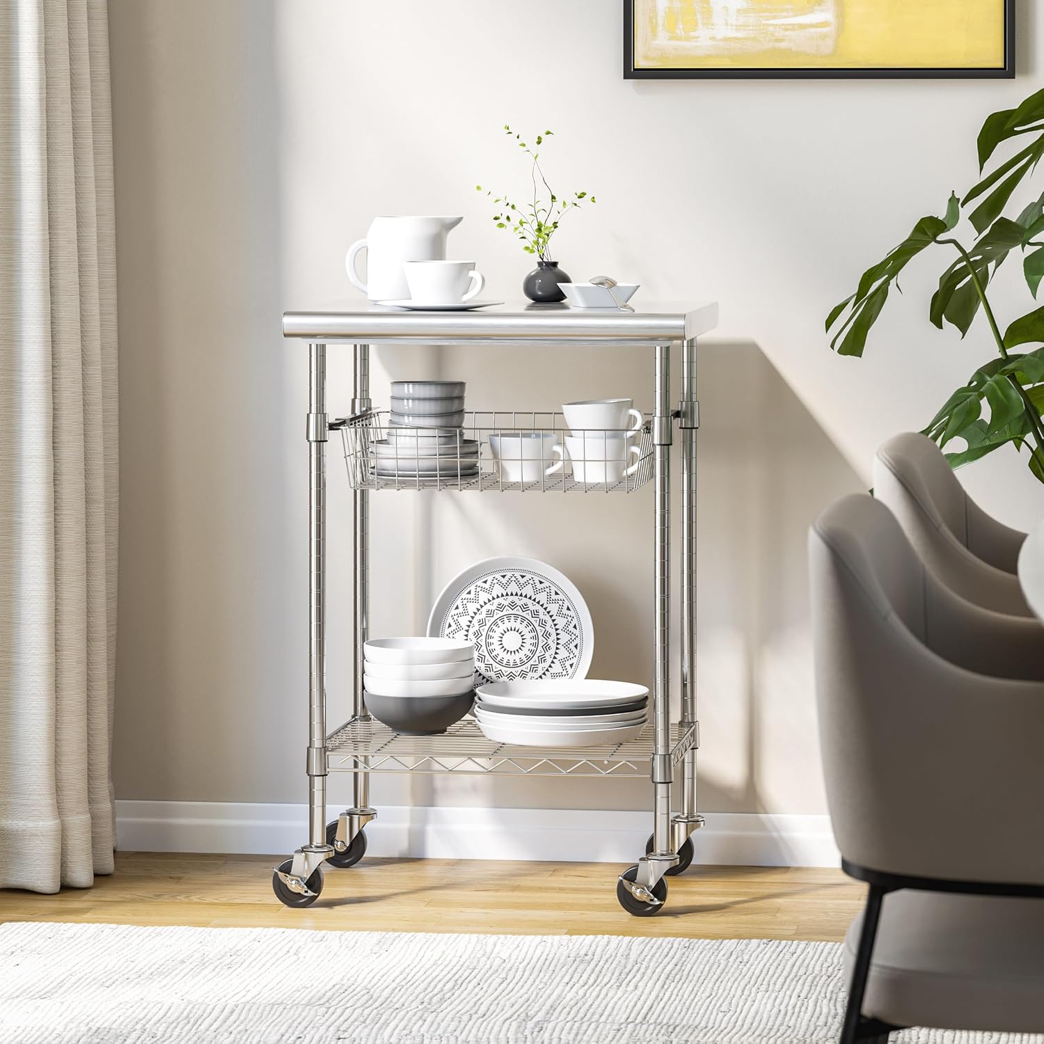 Paslanmaz Çelik Ticari Hazırlı - Kitchen Island Baking Table incelemesi ve fiyatı