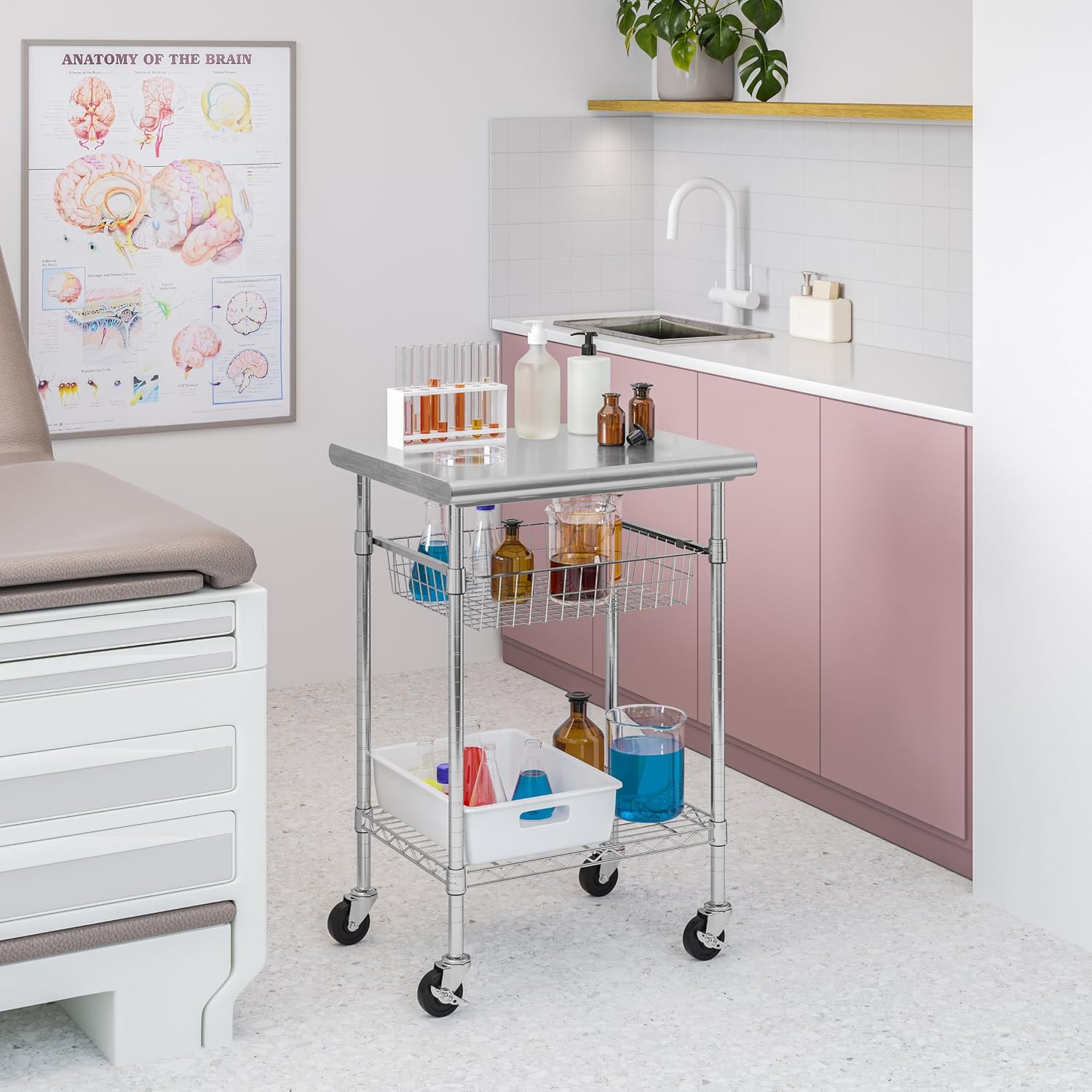 Paslanmaz Çelik Ticari Hazırlı - Kitchen Island Baking Table incelemesi ve fiyatı