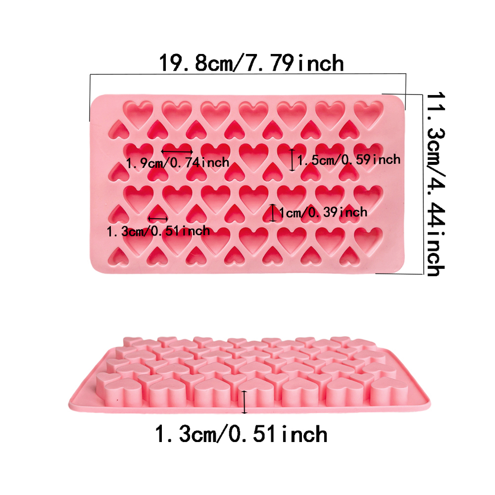 56 boşluk boyutu kalp şeklinde - Silicone Cake Mold incelemesi ve fiyatı